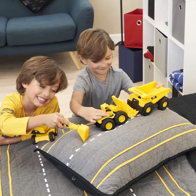 Alt view image 3 of 7 - Construction 7" Dump Truck, Loader & Excavator toys Combo Pack