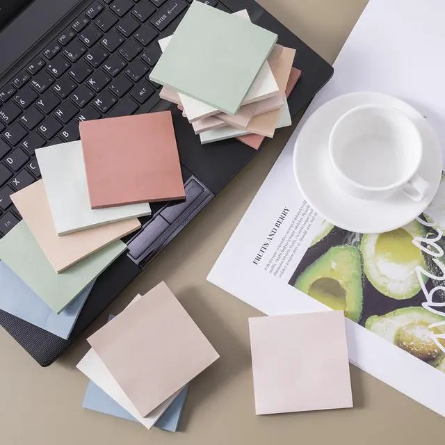 Alt view image 5 of 7 - (16 Pack) Sticky Notes 3x3, Vintage Colors, Sticky Pads, Recyclable