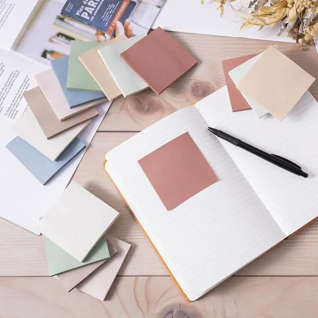 Alt view image 6 of 7 - (16 Pack) Sticky Notes 3x3, Vintage Colors, Sticky Pads, Recyclable