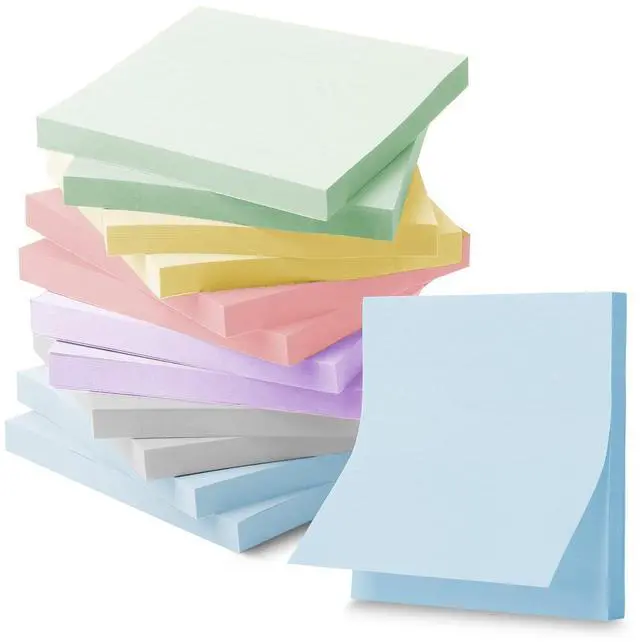 Main image of Sticky Notes, 3"x3", 12 Pads, 720 Sheets, Morandi Colors