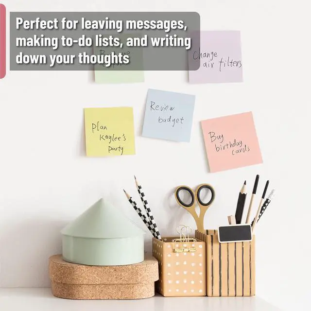 Alt view image 4 of 6 - Sticky Notes, 3"x3", 12 Pads, 720 Sheets, Morandi Colors