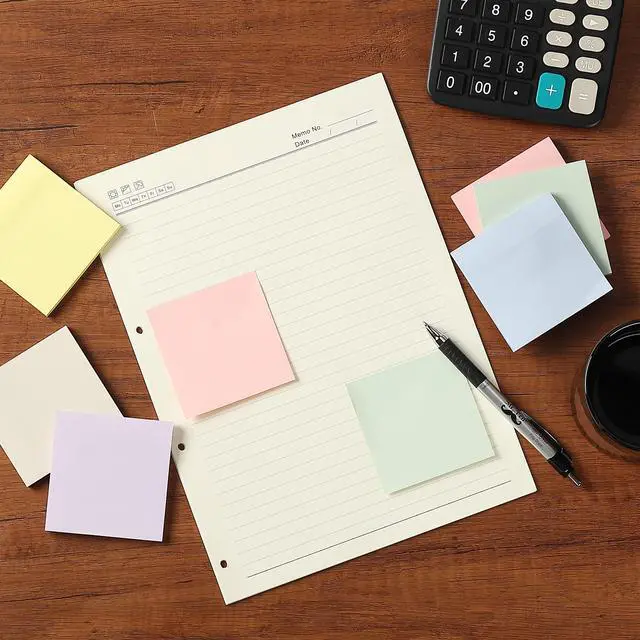 Alt view image 6 of 6 - Sticky Notes, 3"x3", 12 Pads, 720 Sheets, Morandi Colors