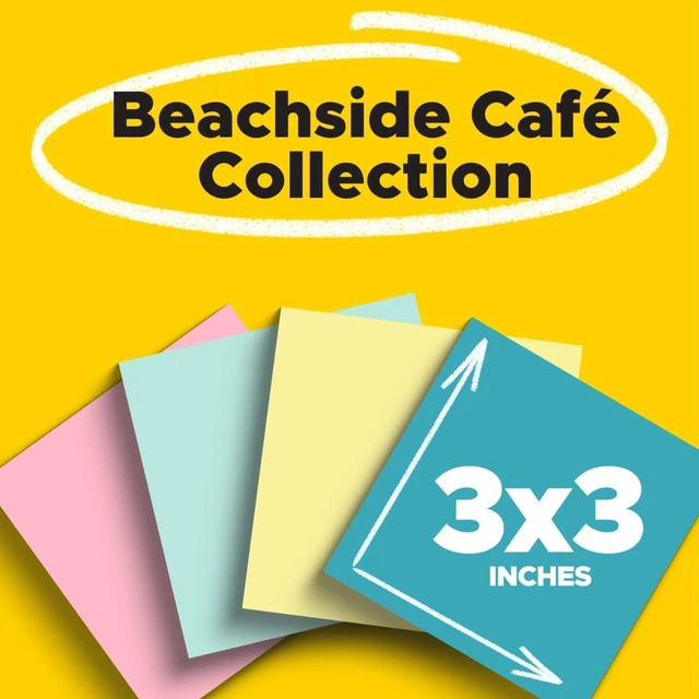 Alt view image 2 of 7 - Notes, 3 x 3 in, Beachside Café Collection, 4 Pads | School Supplies and Office Products