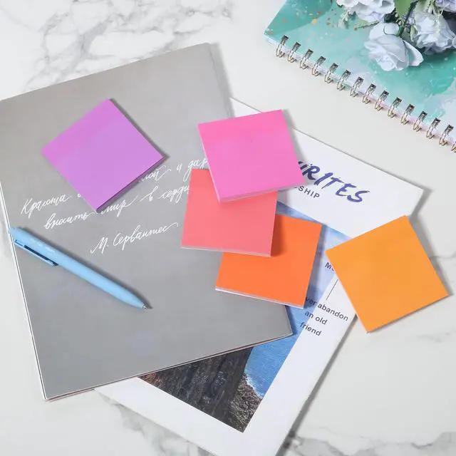 Alt view image 7 of 7 - Sticky Notes, 3"x3", 12 Pads, 600 Sheets, Vibrant Colors