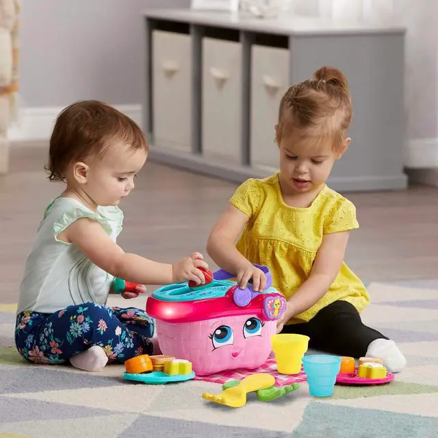Alt view image 5 of 6 - Shapes and Sharing Picnic Basket, Pink
