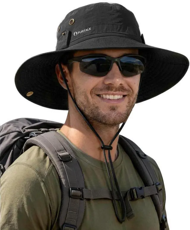 Main image of Sun Hats for Men Fishing Hat UPF Protection Wide Brim Bucket Hat