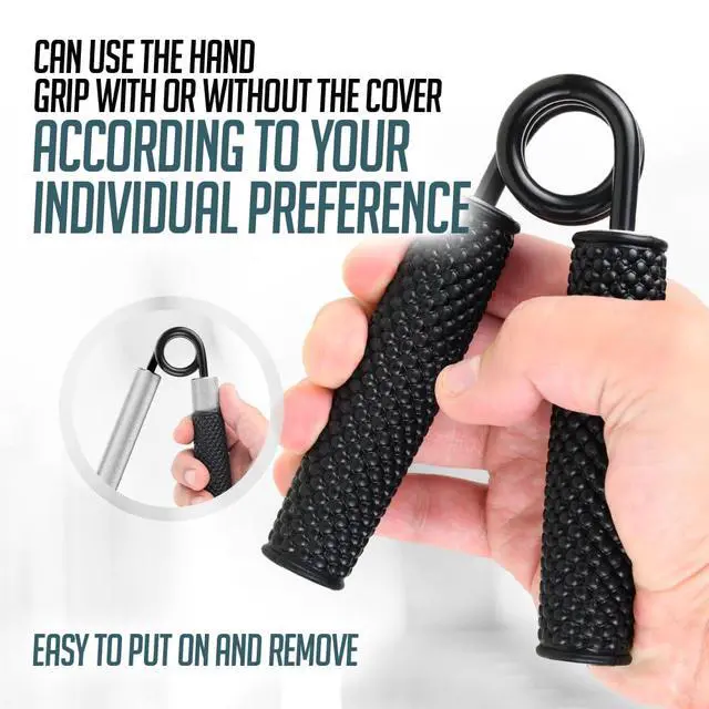 Alt view image 4 of 6 - Metal Hand Grip Strengthener 100LB-350LB No Slip Heavy-Duty Grip Strengthener with Gift Box, Great Wrist & Forearm Hand Exerciser, Home Gym, Hand Gripper Grip Strength Trainer (Silver - 100LB)