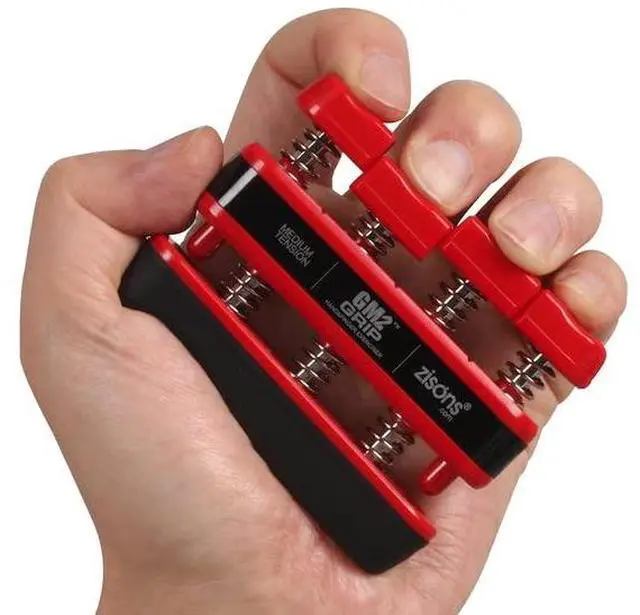 Main image of Grip Exerciser, Hand Exerciser, Finger Exerciser. Red (7lb per Spring)