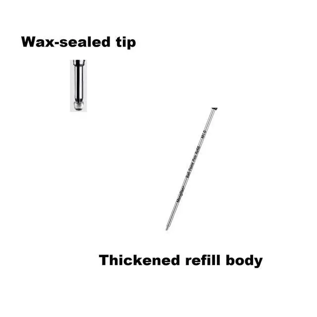 Alt view image 4 of 5 - 4.5'' Ballpoint Ink Pen Refills for Twist Pens,Black,10Pcs
