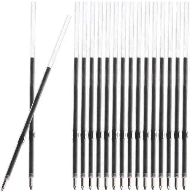Main image of Retractable Ballpoint Pen Refills 30 Pieces 1mm, Medium Point 4.2 Inch Black Ink Refills Smooth Writing for Click Pens