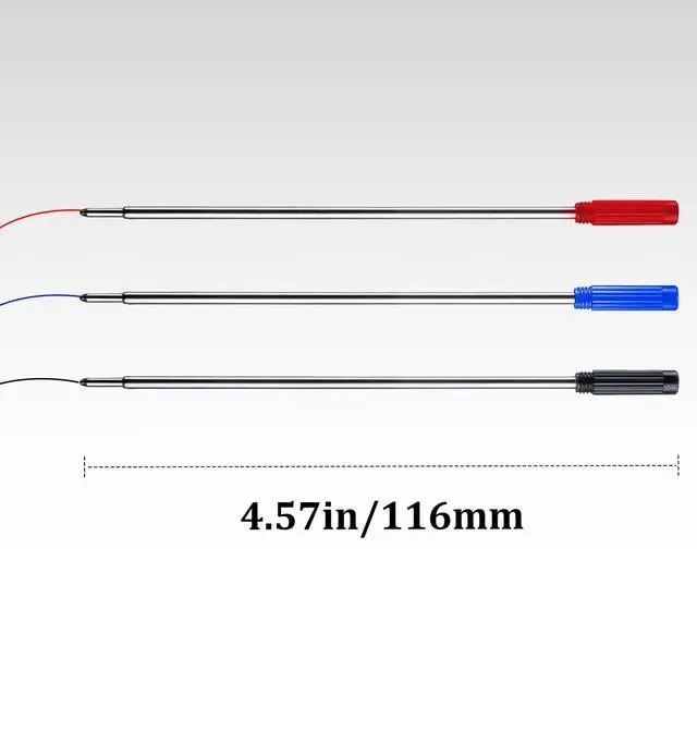 Alt view image 4 of 6 - 10pcs Black Ink Pen Refills for Twist Pens Ballpoint Pen Refill