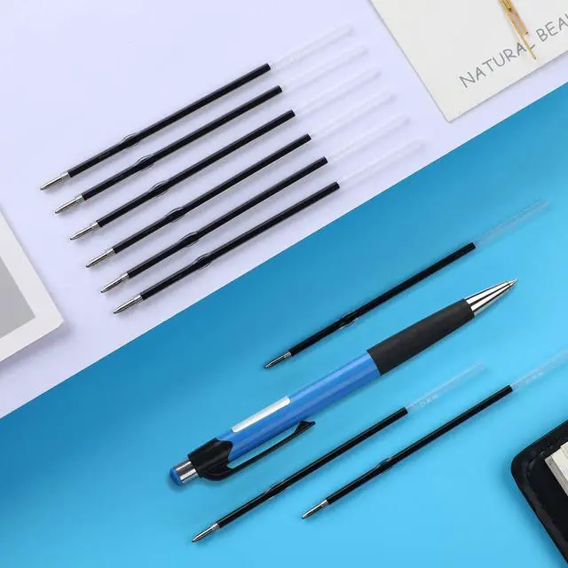 Alt view image 6 of 7 - 100Pcs Ink Pen Refills Replaceable, 0.7mm Black Ballpoint Pen Refill