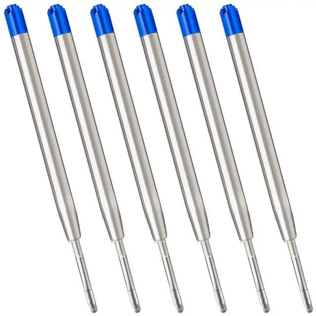 Main image of Blue Ink Refills (6pcs), Replaceable Ballpoint Pens Refills