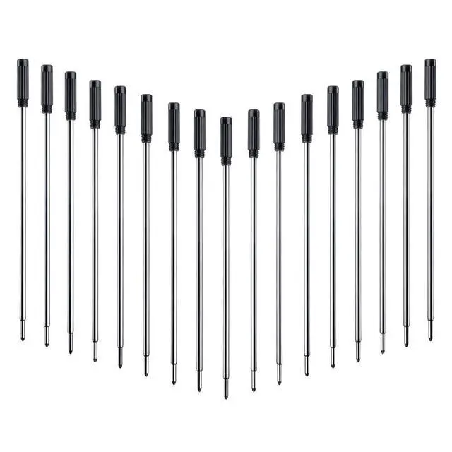 Alt view image 4 of 5 - Replaceable Ballpoint Refills, 1.0mm Medium Point, 5-Pack - Black