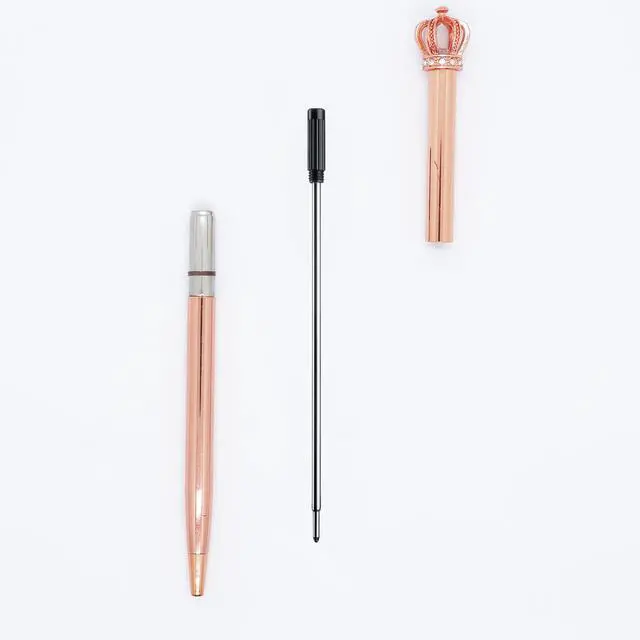 Alt view image 5 of 5 - Replaceable Ballpoint Refills, 1.0mm Medium Point, 5-Pack - Black