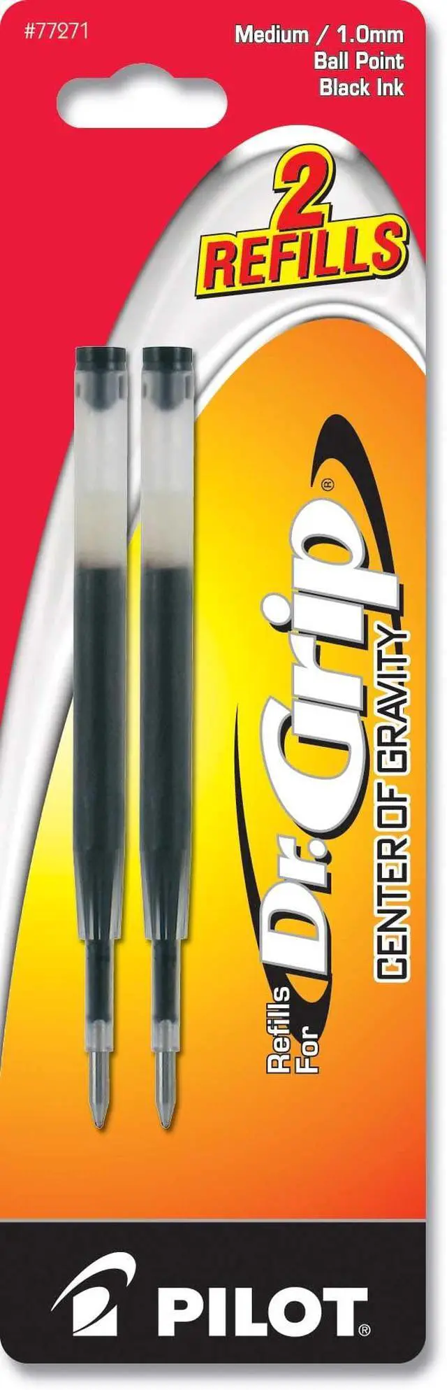Alt view image 3 of 3 - Dr. Grip Center of Gravity Ballpoint Pen Refills, Medium Point, Black Ink, 6 Packs of 2 Refills (12 Refills Total) Check Compatibility First