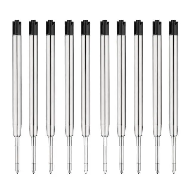 Alt view image 4 of 4 - Ballpoint Ink Pen Refills for Parker Pen Refill for Twist Rollerball Pens (Black, 1MM Medium Tip, Pack of 10)