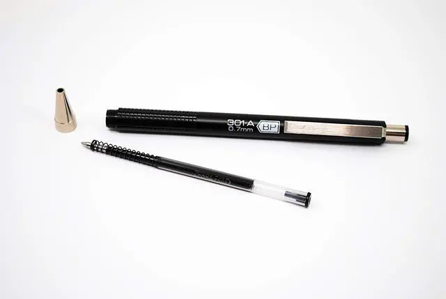 Alt view image 2 of 2 - Ballpoint Refill, Fits F-301, F-402, F-701, Black, 0.7mm, 10-Pack