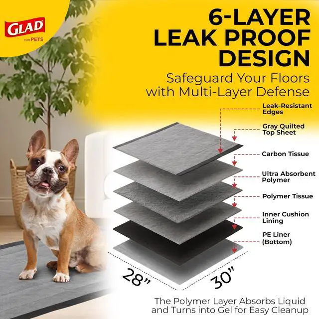 Alt view image 3 of 7 - Pets XL Charcoal Training Pads for Dogs and Puppies, 30 Count
