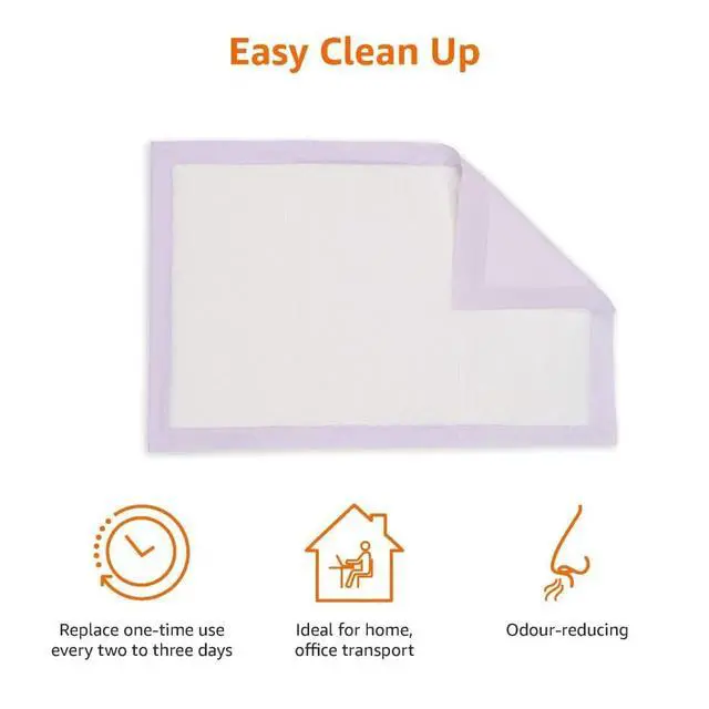 Alt view image 3 of 4 - Cat Litter Pee Pads, Odor Control with Fresh Scent, Super Absorbent, Multi Cat, Disposable, Universal Fit for Litter Box, Purple, 20 Count