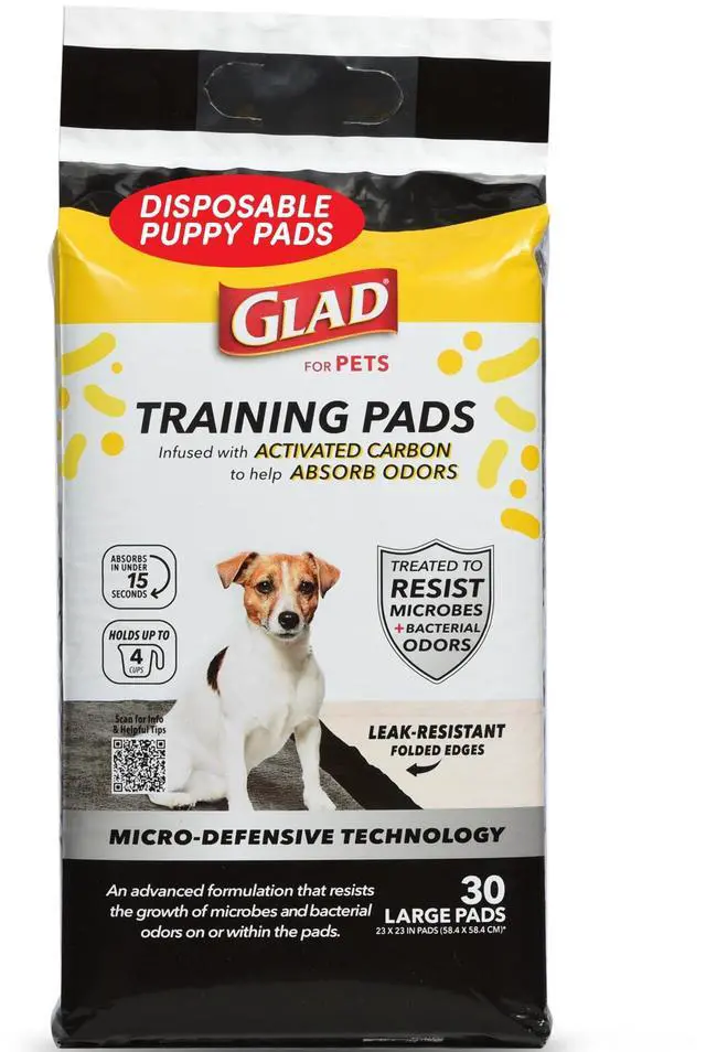 Main image of Pets Activated Carbon Training Pads, Anti-Microbial, 30 Count