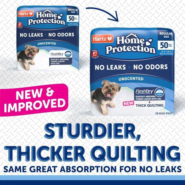 Alt view image 2 of 6 - Home Protection Super Absorbent Odor Eliminating No Leaks Dog Pads, 50 Count