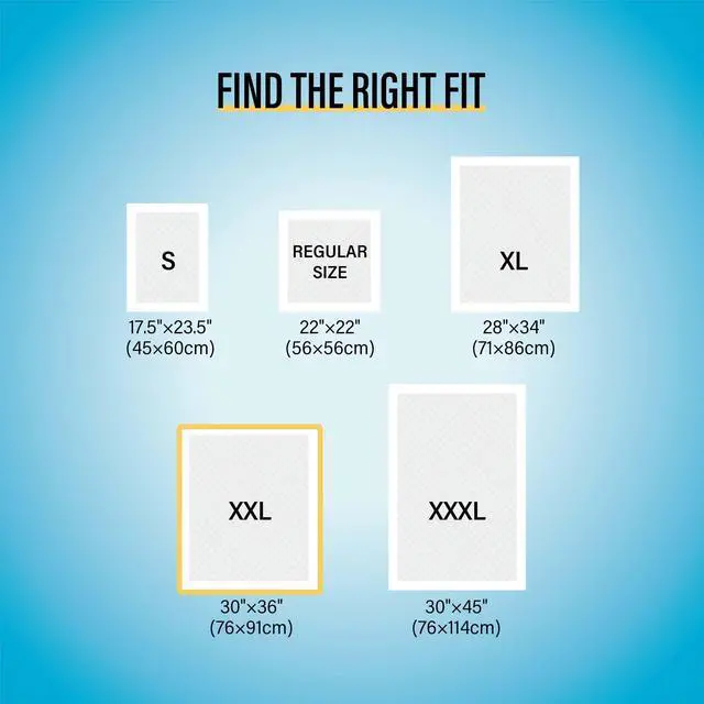 Alt view image 6 of 6 - Training Pads, 30"X36", 40 Count, XXL