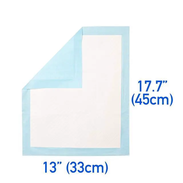 Alt view image 2 of 7 - (100 Pads) Ultra Absorbency Pet Toilet Training Pads 18" x 13" Moisture Locking Technology Turns Liquid into Gel - Perfect for Rabbits and Guinea Pigs
