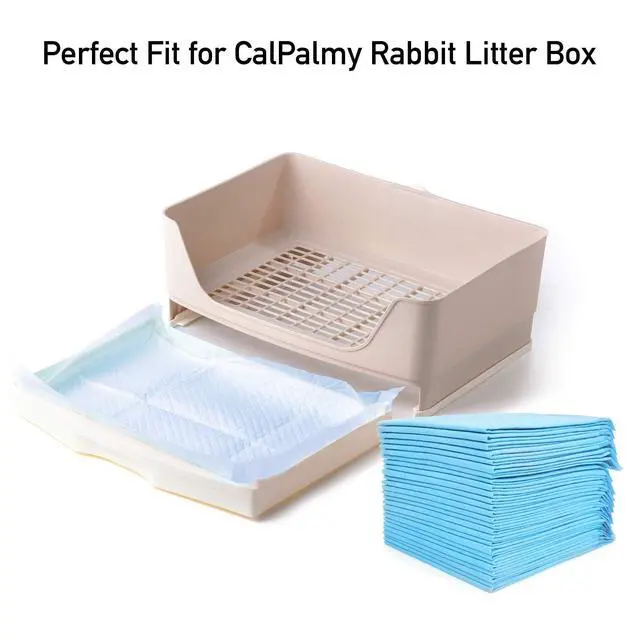 Alt view image 3 of 7 - (100 Pads) Ultra Absorbency Pet Toilet Training Pads 18" x 13" Moisture Locking Technology Turns Liquid into Gel - Perfect for Rabbits and Guinea Pigs