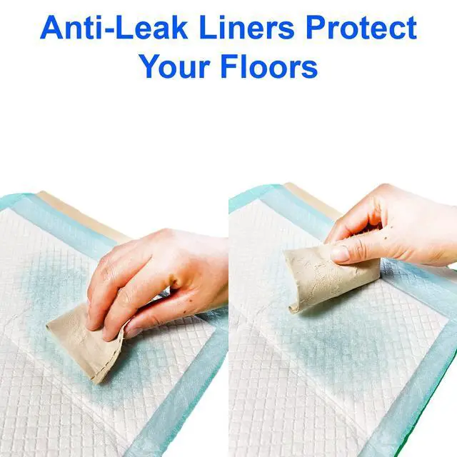 Alt view image 5 of 7 - (100 Pads) Ultra Absorbency Pet Toilet Training Pads 18" x 13" Moisture Locking Technology Turns Liquid into Gel - Perfect for Rabbits and Guinea Pigs