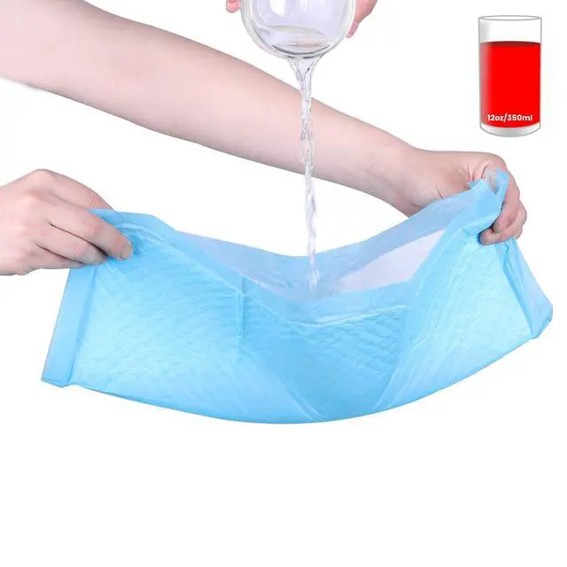 Alt view image 6 of 7 - (100 Pads) Ultra Absorbency Pet Toilet Training Pads 18" x 13" Moisture Locking Technology Turns Liquid into Gel - Perfect for Rabbits and Guinea Pigs
