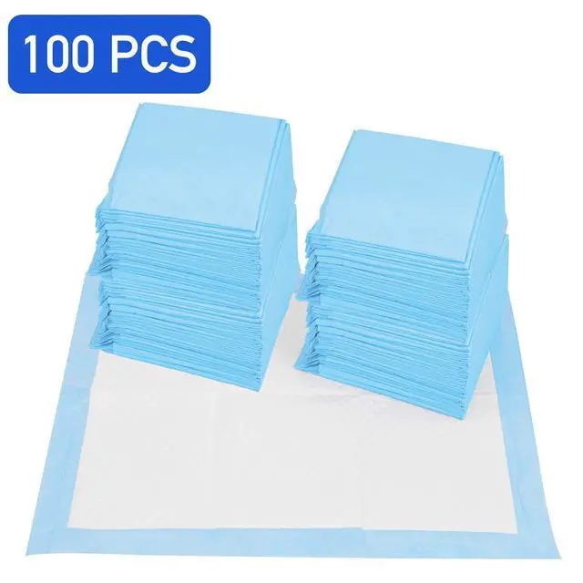 Alt view image 7 of 7 - (100 Pads) Ultra Absorbency Pet Toilet Training Pads 18" x 13" Moisture Locking Technology Turns Liquid into Gel - Perfect for Rabbits and Guinea Pigs