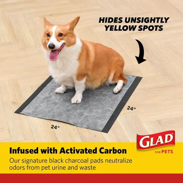 Alt view image 5 of 6 - Pets XL Charcoal Training Pads, Heavy Duty, 24x24 in, 30 Count