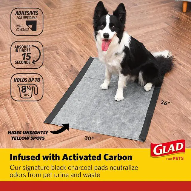 Alt view image 2 of 6 - Pets Giant Activated Carbon Training Pads, 30 x 36 In, 24 Count