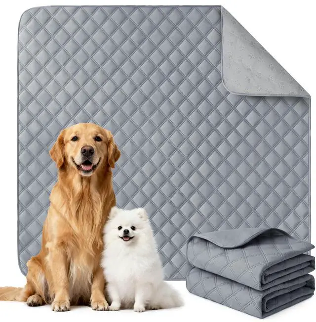 Main image of Reusable Washable Pee Pads for Dogs Large/Extra Large 36'' x 41'' 2 Pack, Absorbent Pet Puppy Dog Training Pads Non-Slip, Waterproof Whelping Potty Pads for Dogs Leak-Proof
