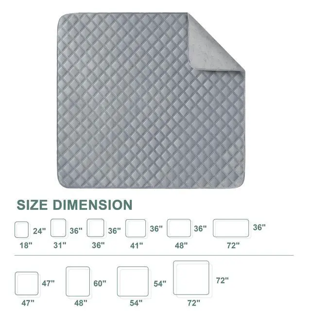 Alt view image 7 of 7 - Reusable Washable Pee Pads for Dogs Large/Extra Large 36'' x 41'' 2 Pack, Absorbent Pet Puppy Dog Training Pads Non-Slip, Waterproof Whelping Potty Pads for Dogs Leak-Proof