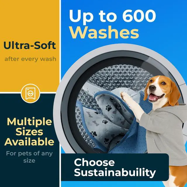 Alt view image 2 of 6 - Washable Pee Pads for Dogs - Waterproof Reusable Puppy Pads with Anti-Slip Backing, Pet Training Pad for Puppy Playpen, Crate, Whelping Box, Potty Training (Pack of 2 - 30x34)