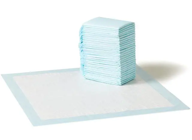 Main image of Scented Dog and Puppy Pee Pads, 5-Layer Leak-Proof Super Absorbent, Quick-Dry Surface for Potty Training, Regular Size 22 x 22 inches, Blue & White, 30 Count