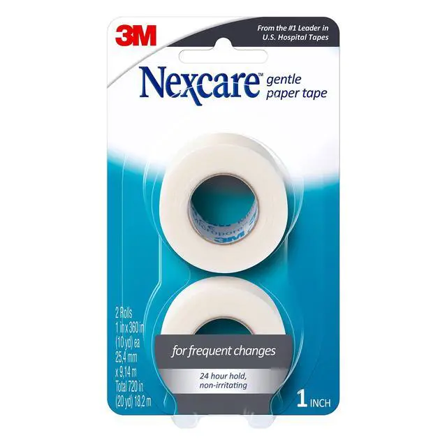 Alt view image 3 of 7 - Gentle Paper Tape, Medical Paper Tape, Secures Dressings and Lifts Away Gently - 1 In x 10 Yds, 2 Rolls of Tape