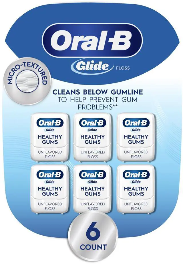 Main image of Glide Healthy gums, unflavored floss 50M (Pack of 6)