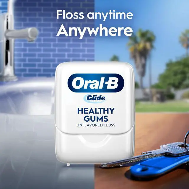 Alt view image 7 of 7 - Glide Healthy gums, unflavored floss 50M (Pack of 6)