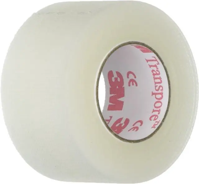 Main image of Transpore Clear 1-Inch Wide First Aid Tape, 10-Yard Roll (2 Rolls), Model:1527-1