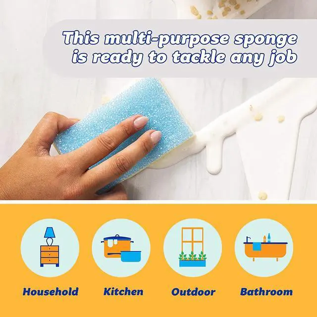 Alt view image 4 of 7 - 4-Pack Durable Sponges