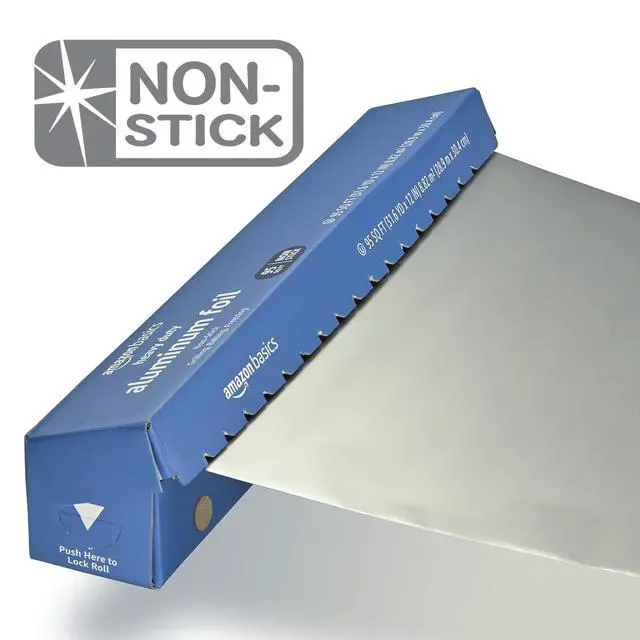 Alt view image 3 of 7 - Heavy Duty Non-Stick Aluminum Foil for Cooking, Grilling and Food Storage, Food Safe, 95 Sq Ft