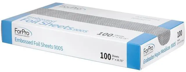 Alt view image 3 of 6 - 100ct Embossed Foil Sheets 900s, 9Wx10.75L in, Aluminum Foil