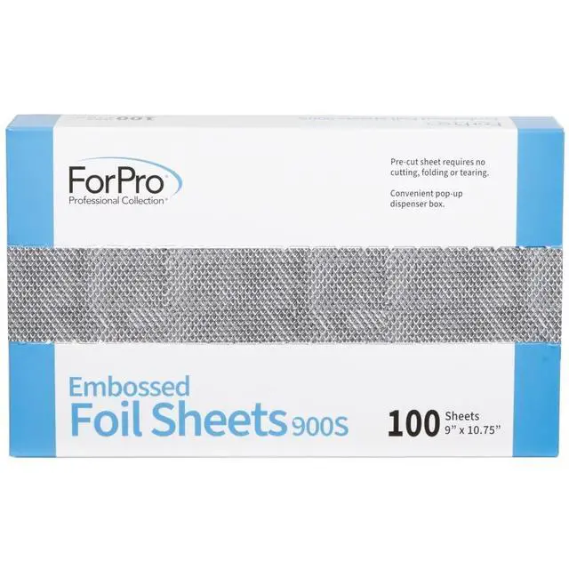 Alt view image 2 of 6 - 100ct Embossed Foil Sheets 900s, 9Wx10.75L in, Aluminum Foil
