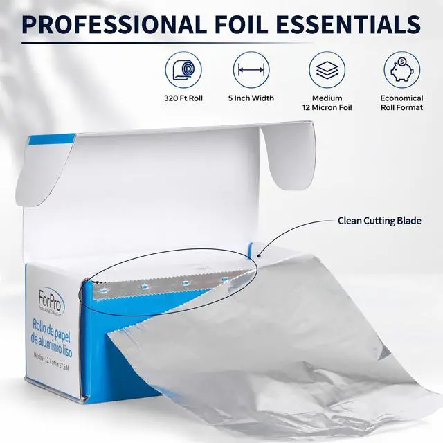 Alt view image 7 of 7 - Smooth Aluminum Foil Roll, Medium/5W in, Silver