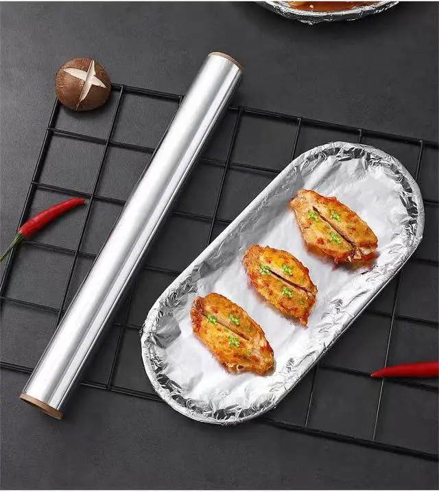 Alt view image 6 of 6 - Roll Pack Aluminum Foil, 10 Meters/32.8 Feet 10 Microns Thick, Food Grade Tin Foil