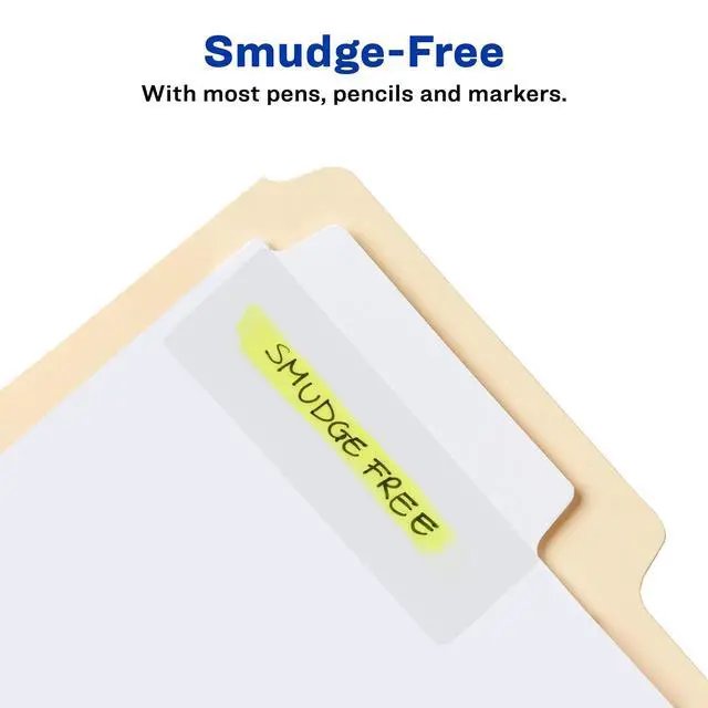Alt view image 4 of 7 - Ultra Tabs®, File Tabs, 3" x 1.5", 2-Side Writable, White, Self-Adhesive, 24 Per Pack, 48 Total (2-Pack of 74776)