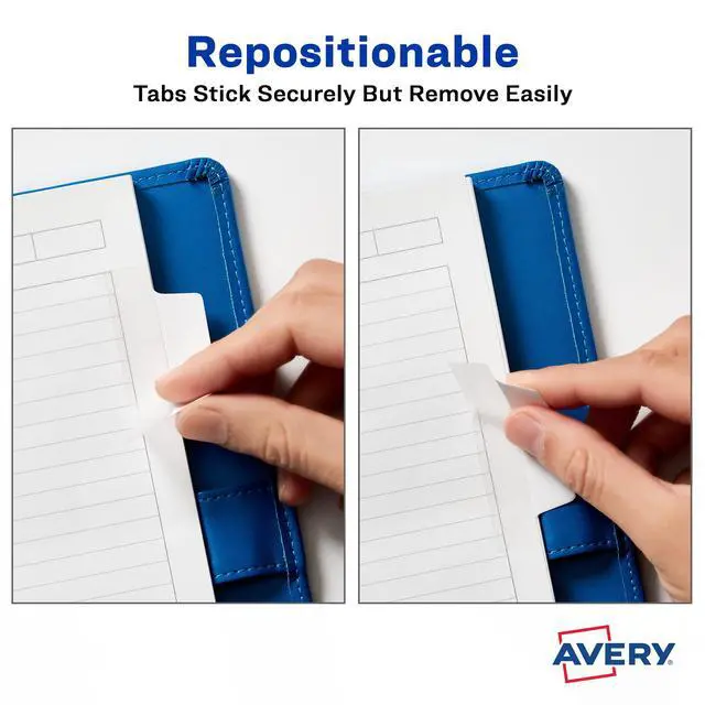 Alt view image 3 of 7 - Margin Ultra Tabs®, 2.5" x 1", 2-Side Writable, White, 24 Repositionable Page Tabs (74789)